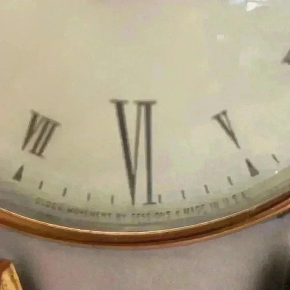 Antique Vintage Sessions Ceramic Table  Clock Oxford Metal Spinning
Clock - Picture 11 of 17